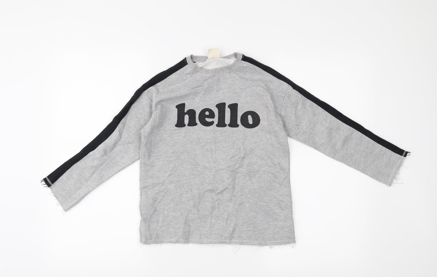 Zara Girls Grey   Pullover Jumper Size 8 Years