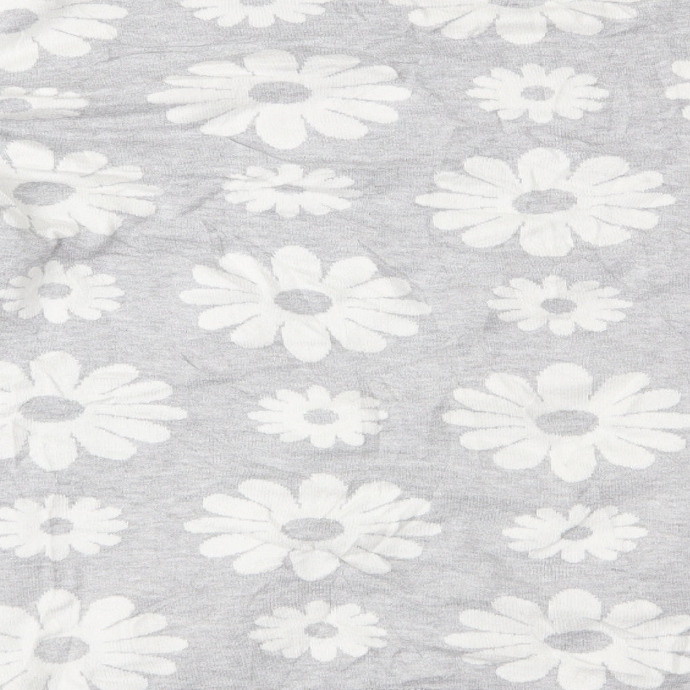 George Womens Grey Floral  Pullover Jumper Size 20