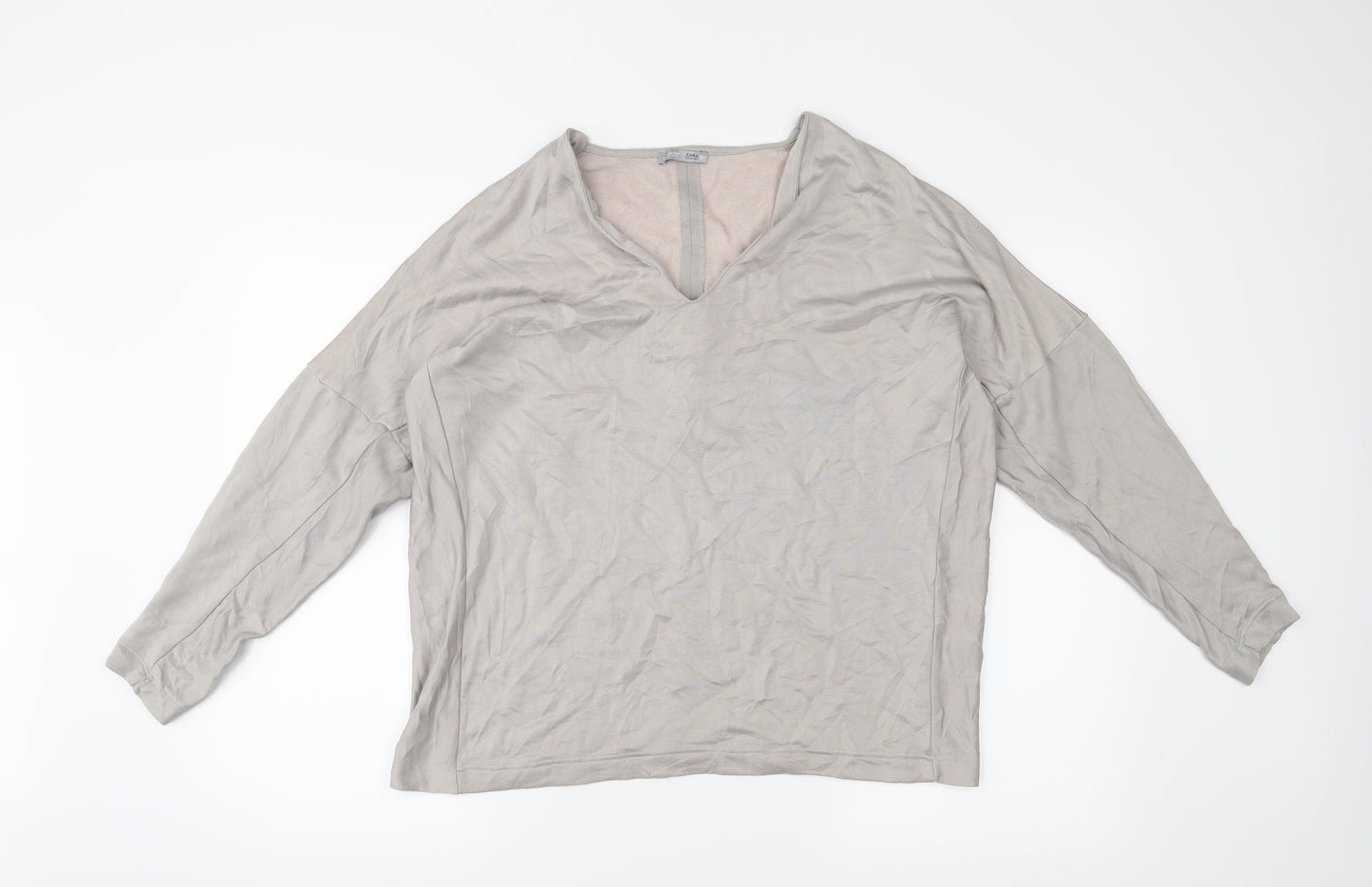 Zara Womens Grey   Pullover Jumper Size S