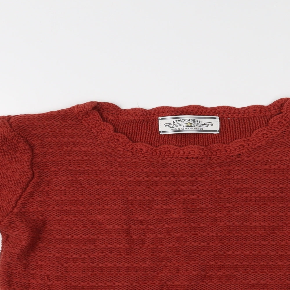 Atmosphere Womens Orange   Pullover Jumper Size 12