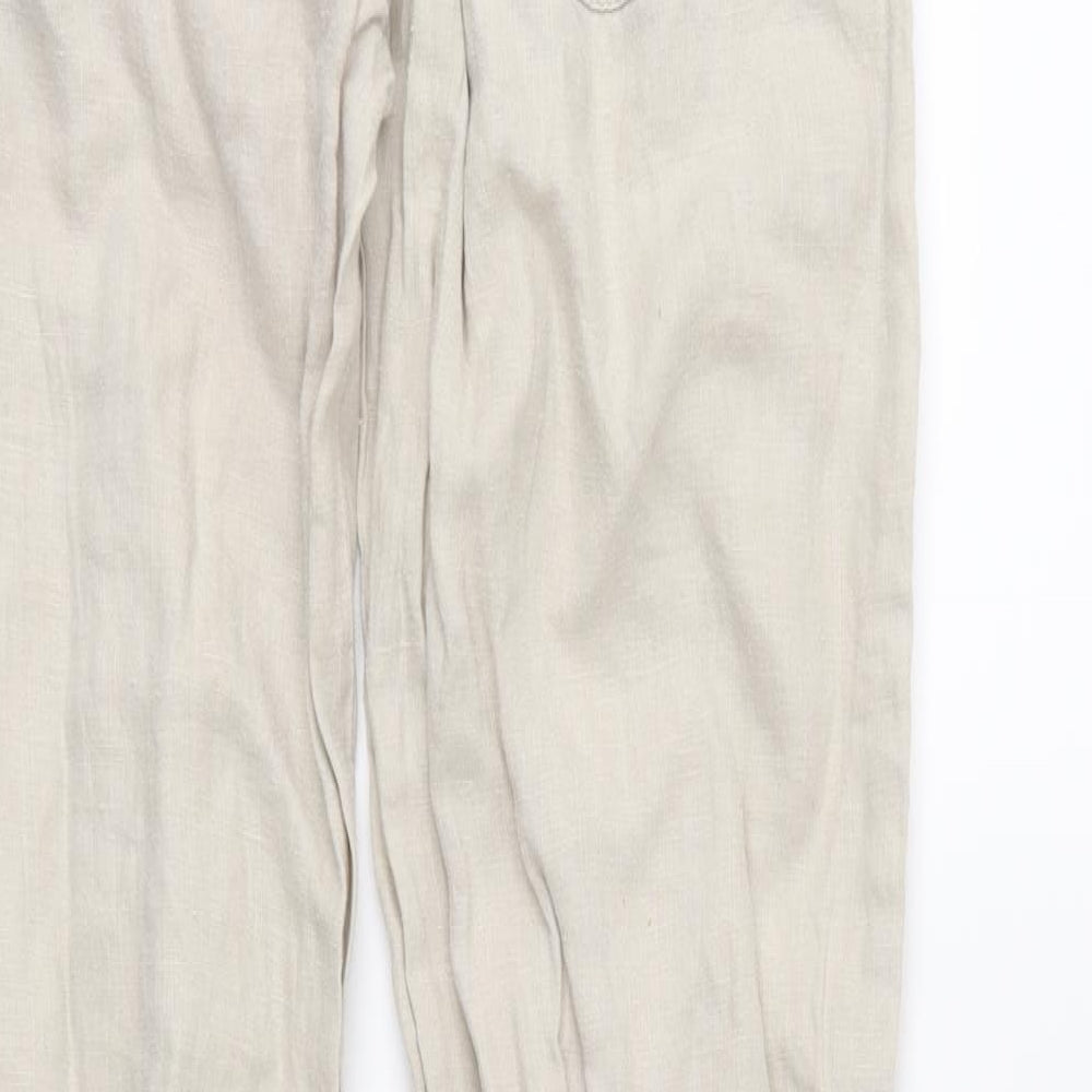 Miss Selfridge Womens Beige   Trousers  Size 8 L29 in