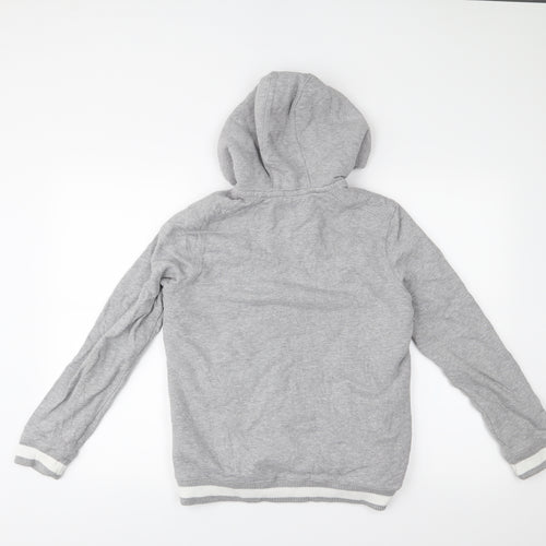 M&S Boys Grey   Full Zip Hoodie Size 13-14 Years