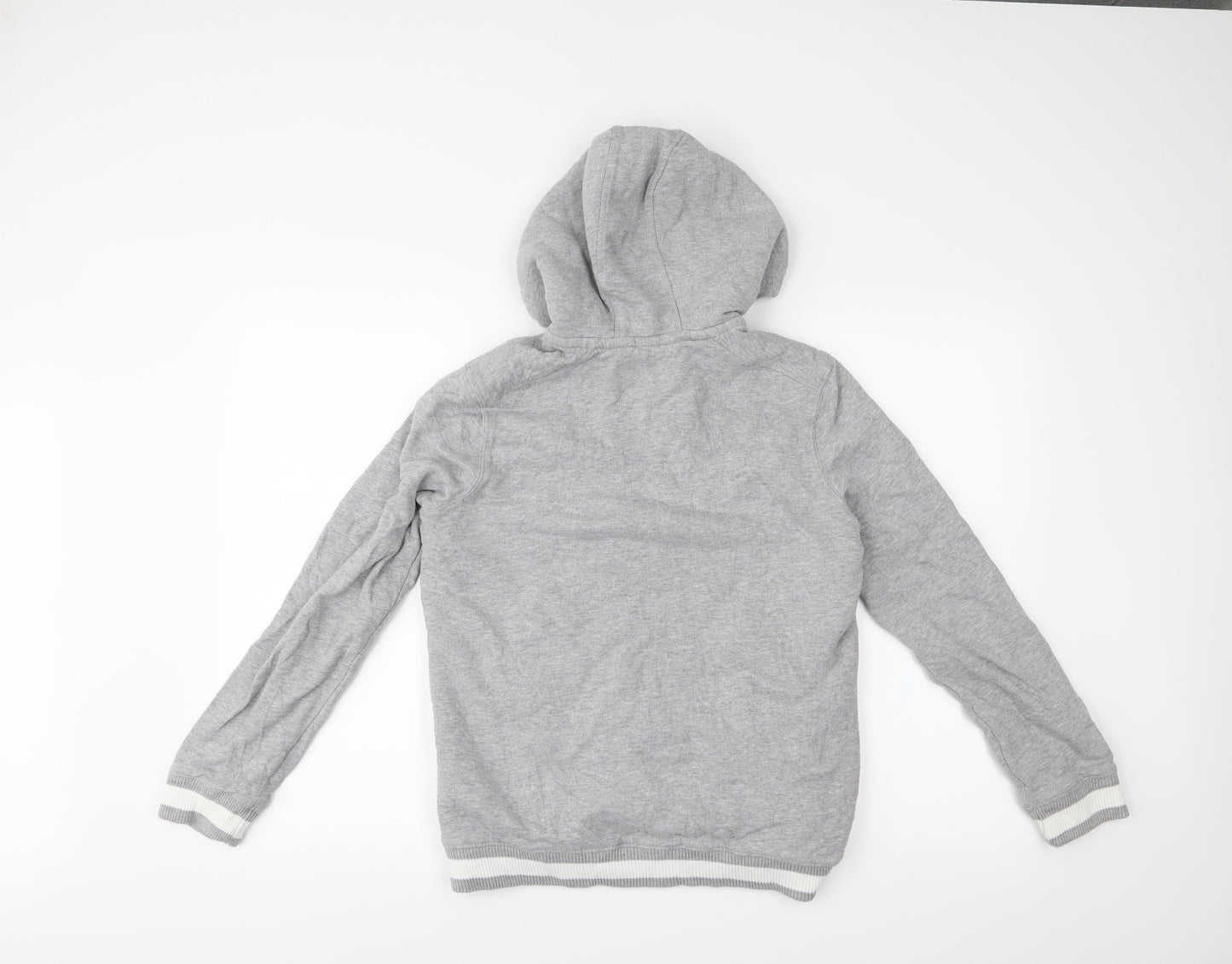 M&S Boys Grey   Full Zip Hoodie Size 13-14 Years