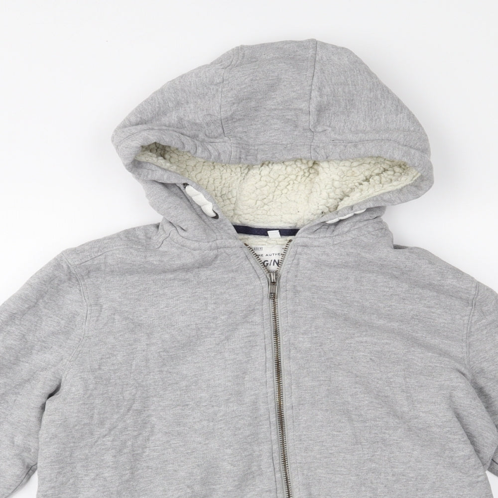 M&S Boys Grey   Full Zip Hoodie Size 13-14 Years