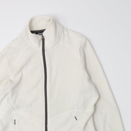 Marks and Spencer Womens White  Fleece Jacket  Size 14