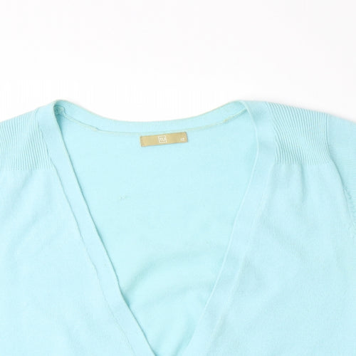 TU Womens Blue  Knit Cardigan Jumper Size 12