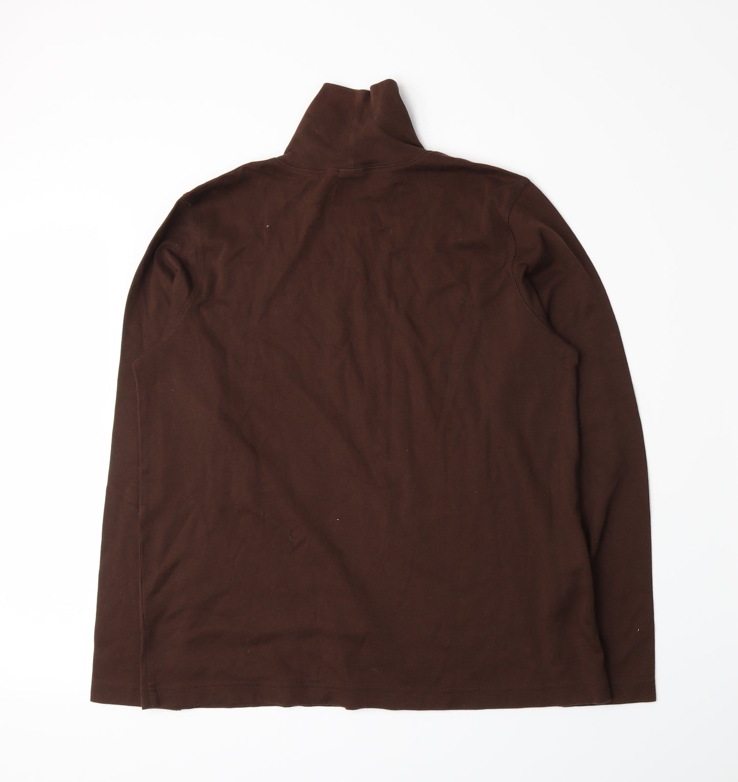Lands' End Womens Brown   Basic T-Shirt Size 10