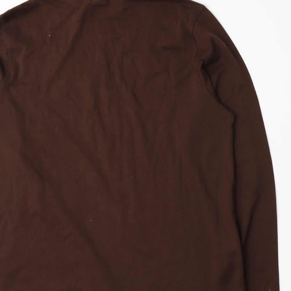 Lands' End Womens Brown   Basic T-Shirt Size 10