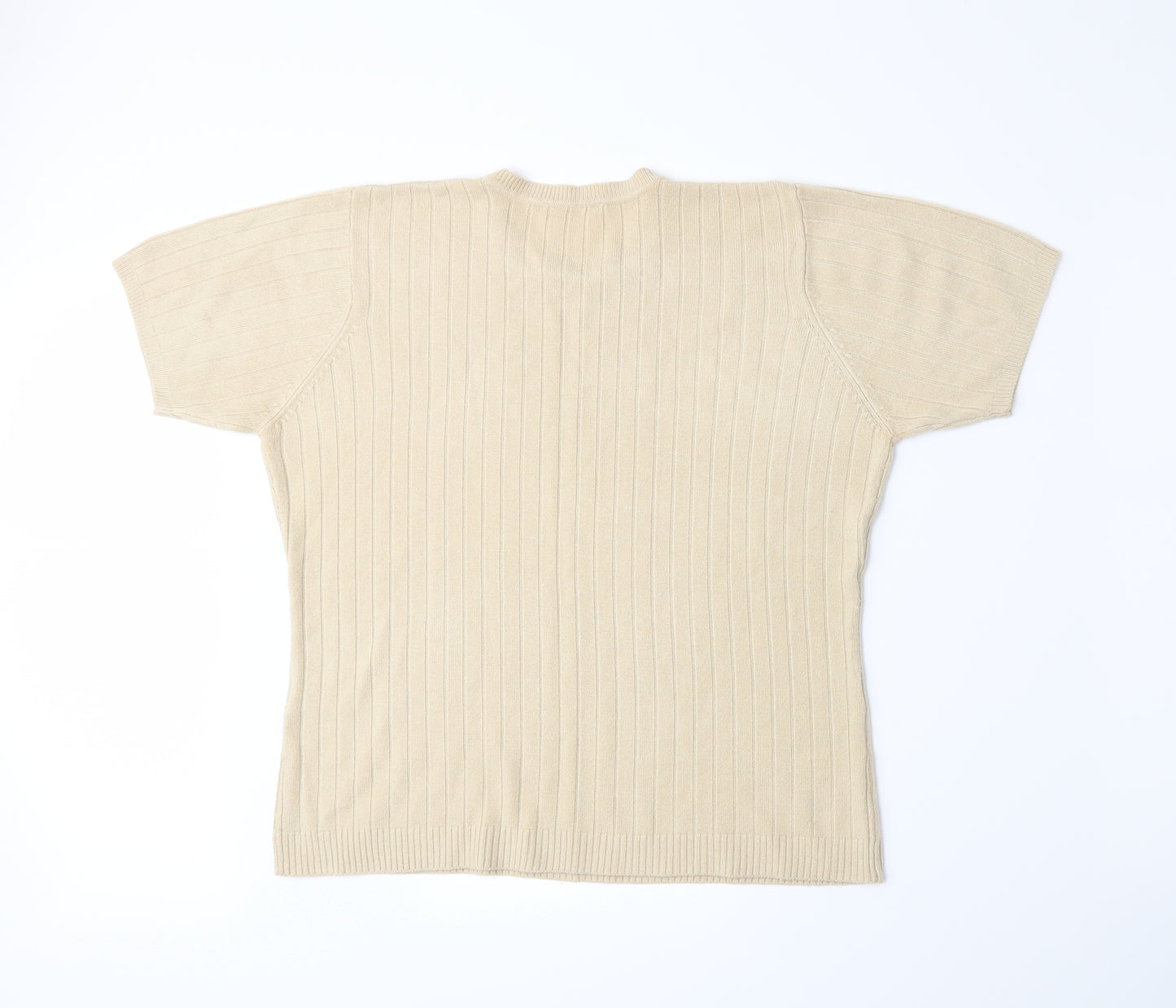 Preworn Womens Beige  Knit Pullover Jumper Size M