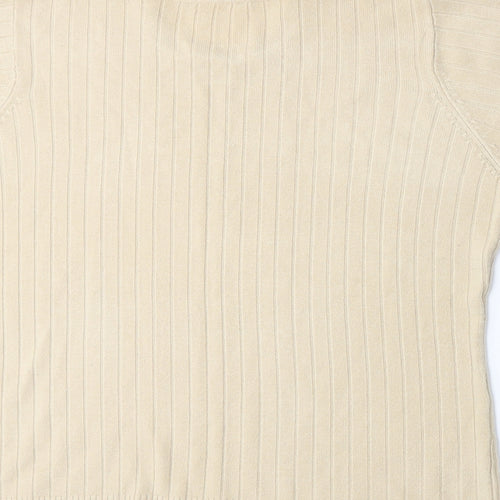 Preworn Womens Beige  Knit Pullover Jumper Size M