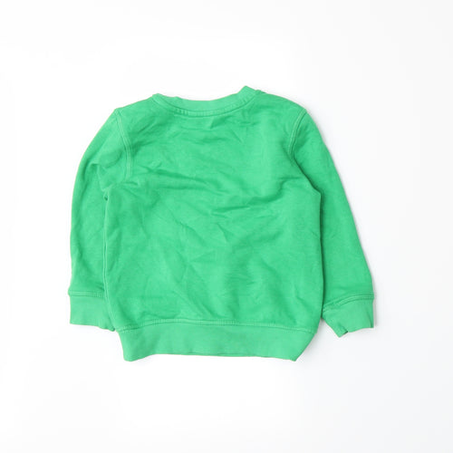 George Boys Green  Jersey Pullover Sweatshirt Size 2-3 Years