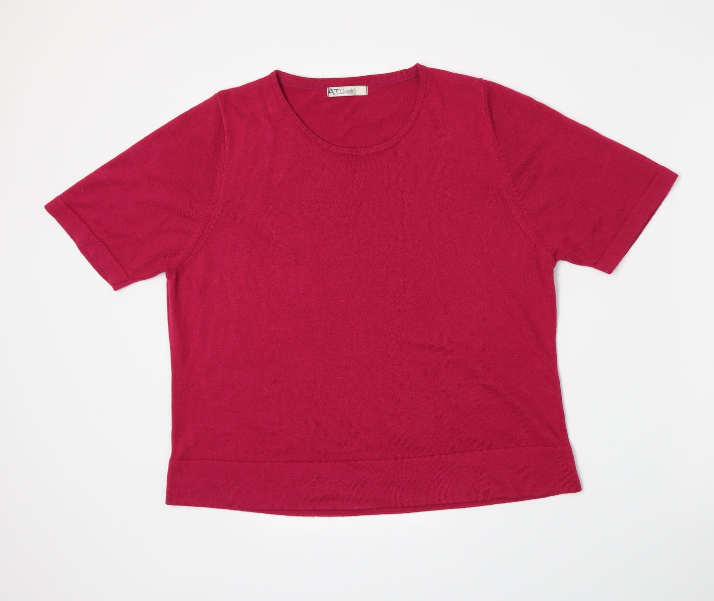 Marks and Spencer Womens Pink  Knit Pullover Jumper Size 18