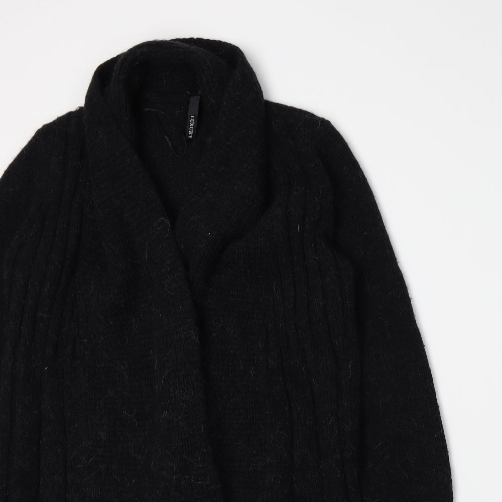 BHS Womens Black  Knit Cardigan Jumper Size 10