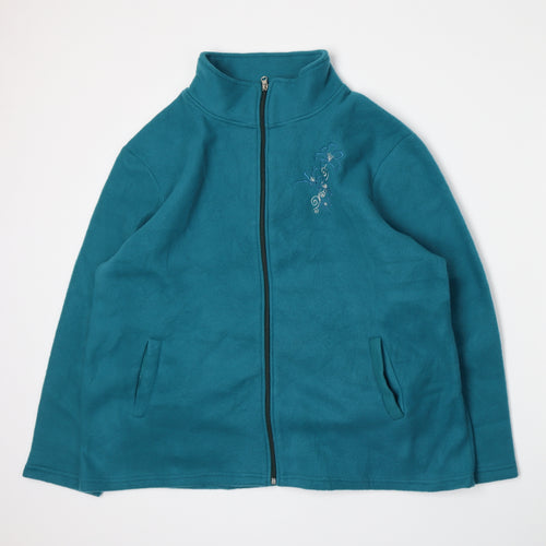 Anne De Lancay Womens Blue   Jacket  Size XL