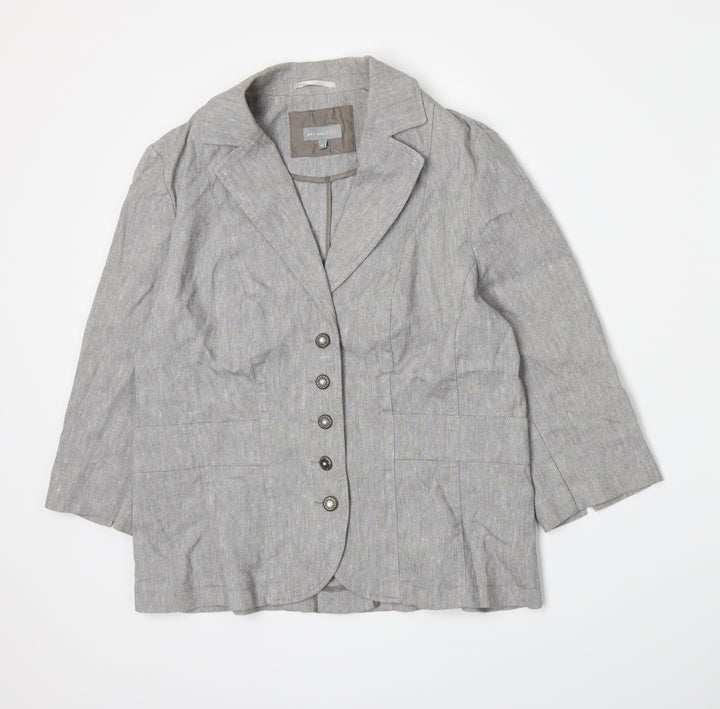 Per Una Womens Grey Jacket Blazer Size 10