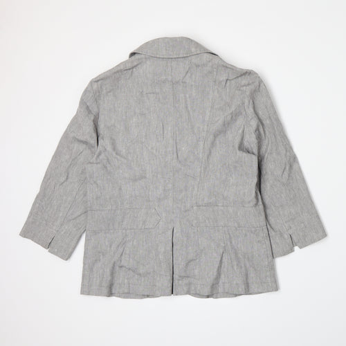 Per Una Womens Grey   Jacket Blazer Size 10
