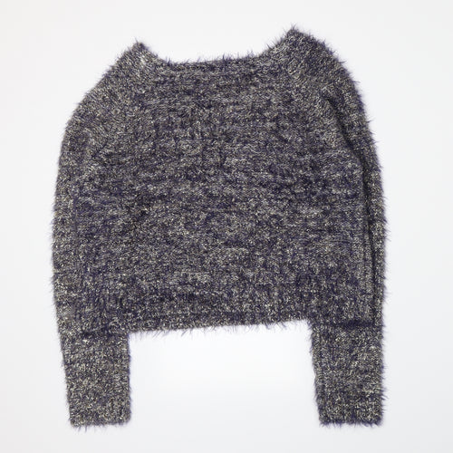 F&F Womens Blue  Knit Pullover Jumper Size 14