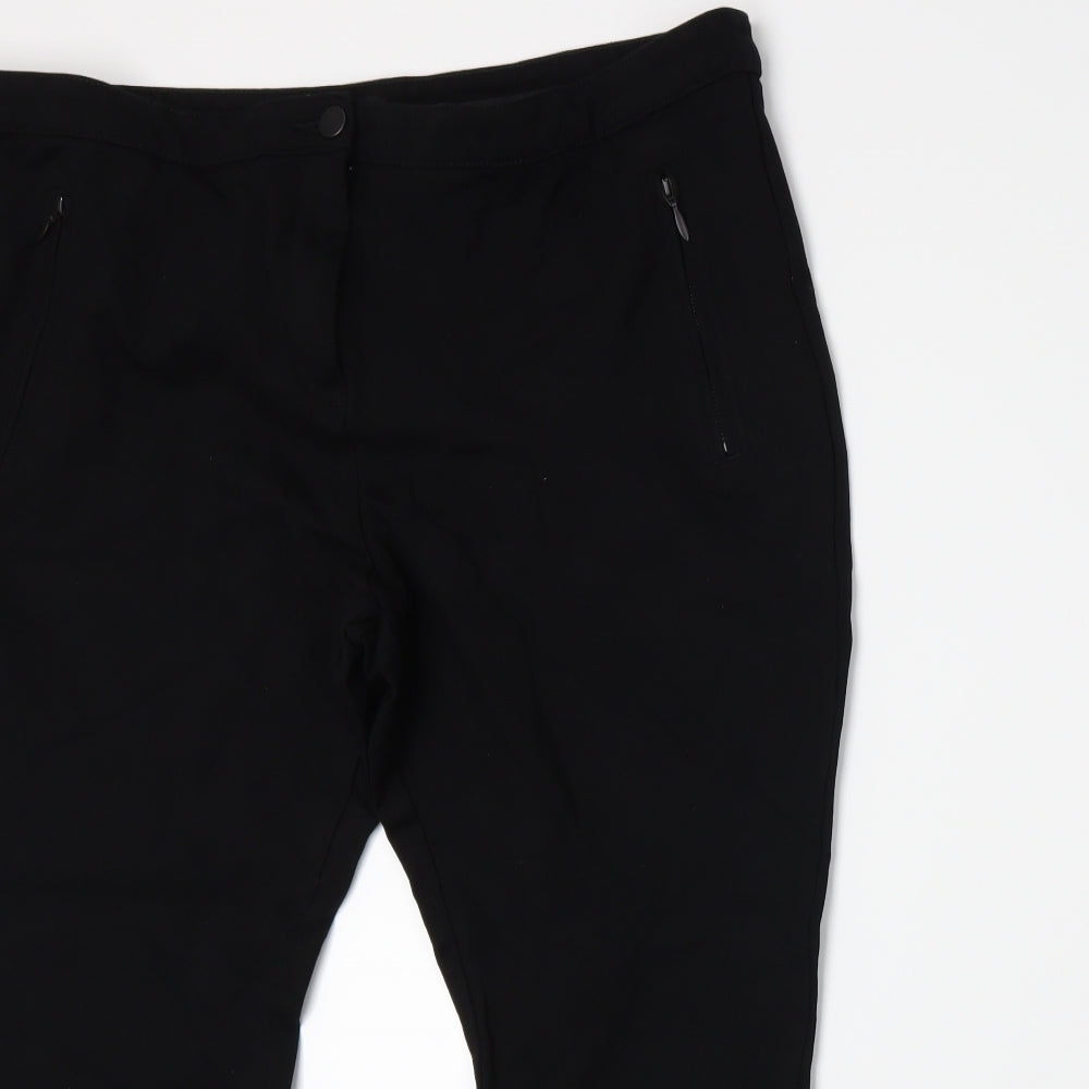 F&F Womens Black   Trousers  Size 22 L22 in