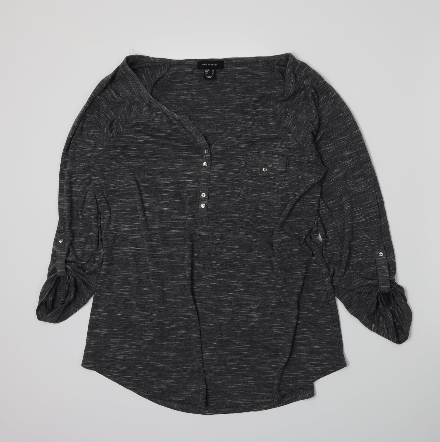 Atmosphere Womens Grey   Basic T-Shirt Size 16