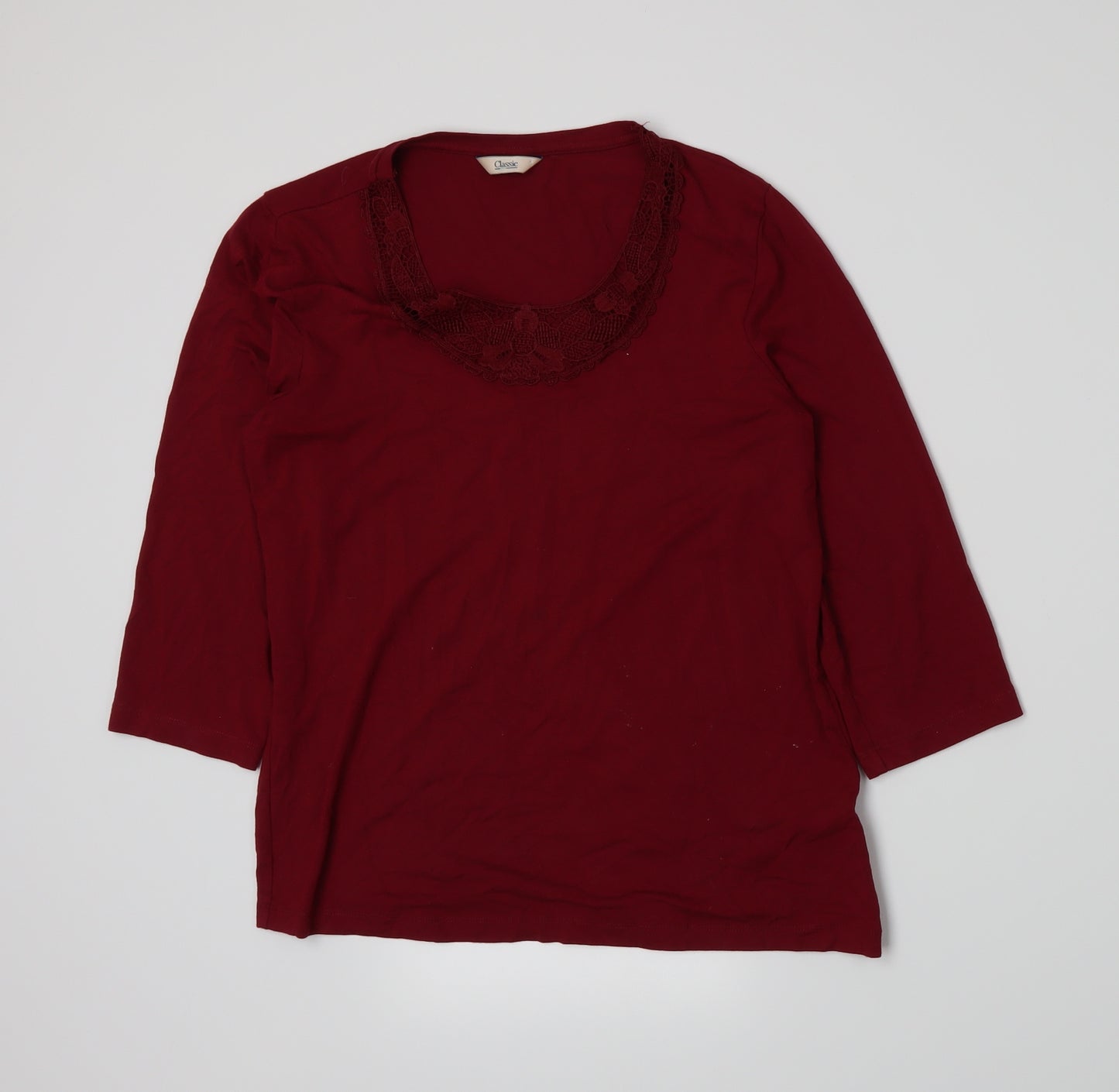 Marks and Spencer Womens Red   Basic T-Shirt Size 12
