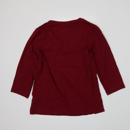 Marks and Spencer Womens Red   Basic T-Shirt Size 12