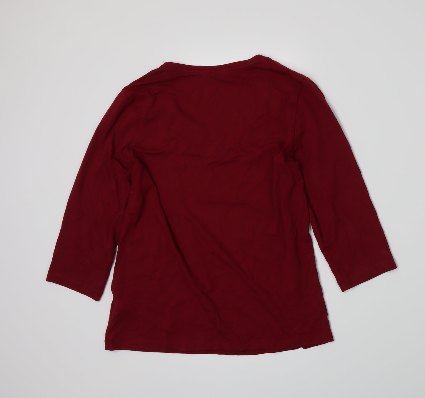Marks and Spencer Womens Red   Basic T-Shirt Size 12