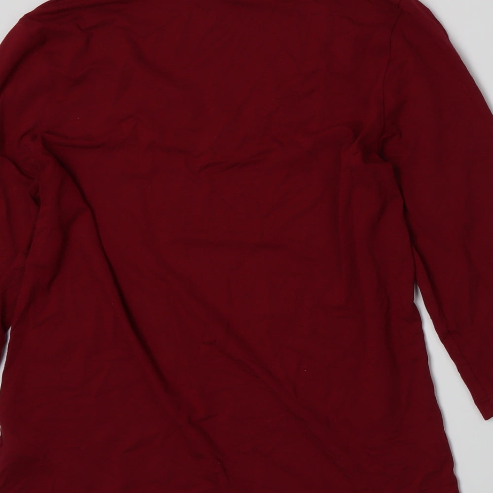 Marks and Spencer Womens Red   Basic T-Shirt Size 12