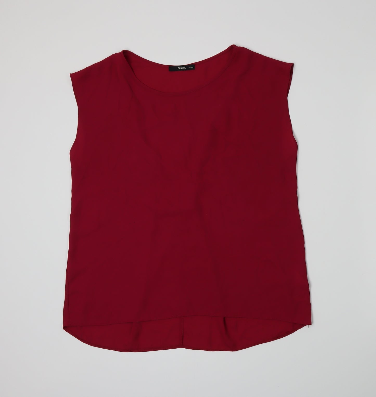 Oasis Womens Red   Basic Tank Size 14