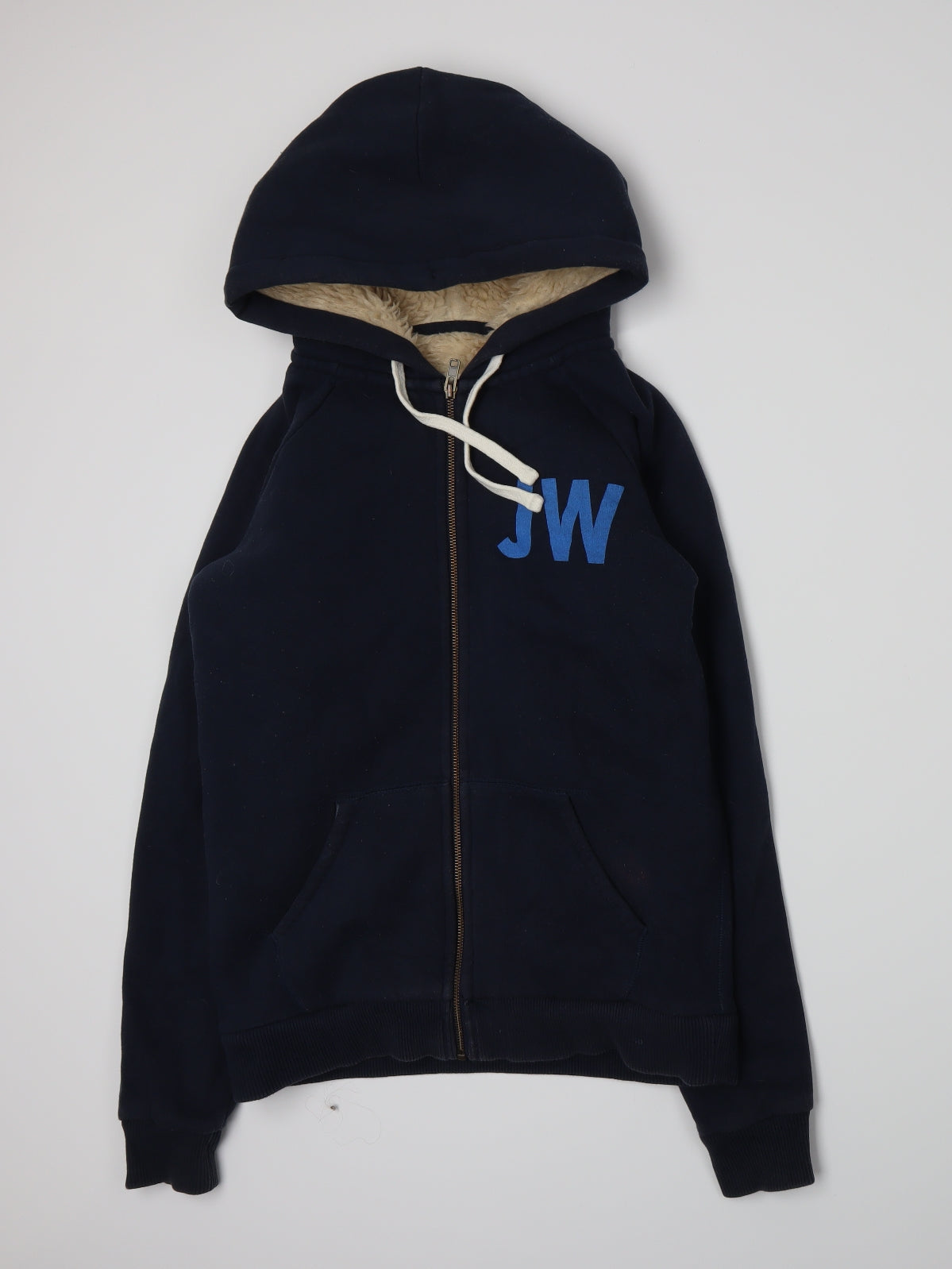 Jack Wills Womens Blue   Full Zip Hoodie Size 12