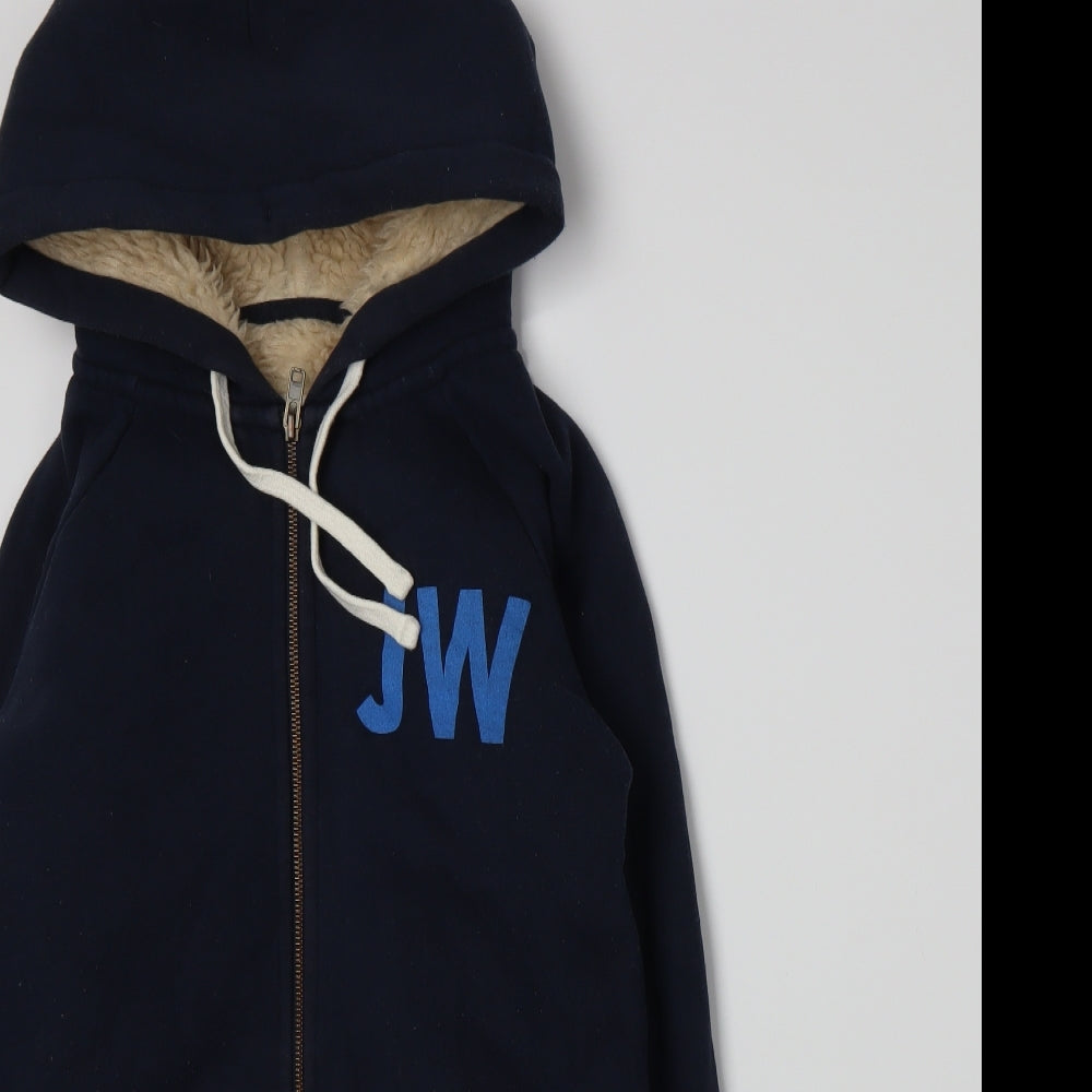 Jack Wills Womens Blue   Full Zip Hoodie Size 12