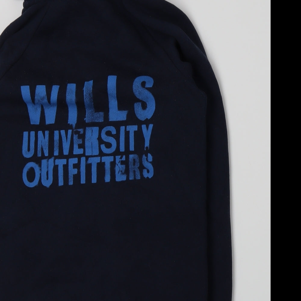 Jack Wills Womens Blue   Full Zip Hoodie Size 12