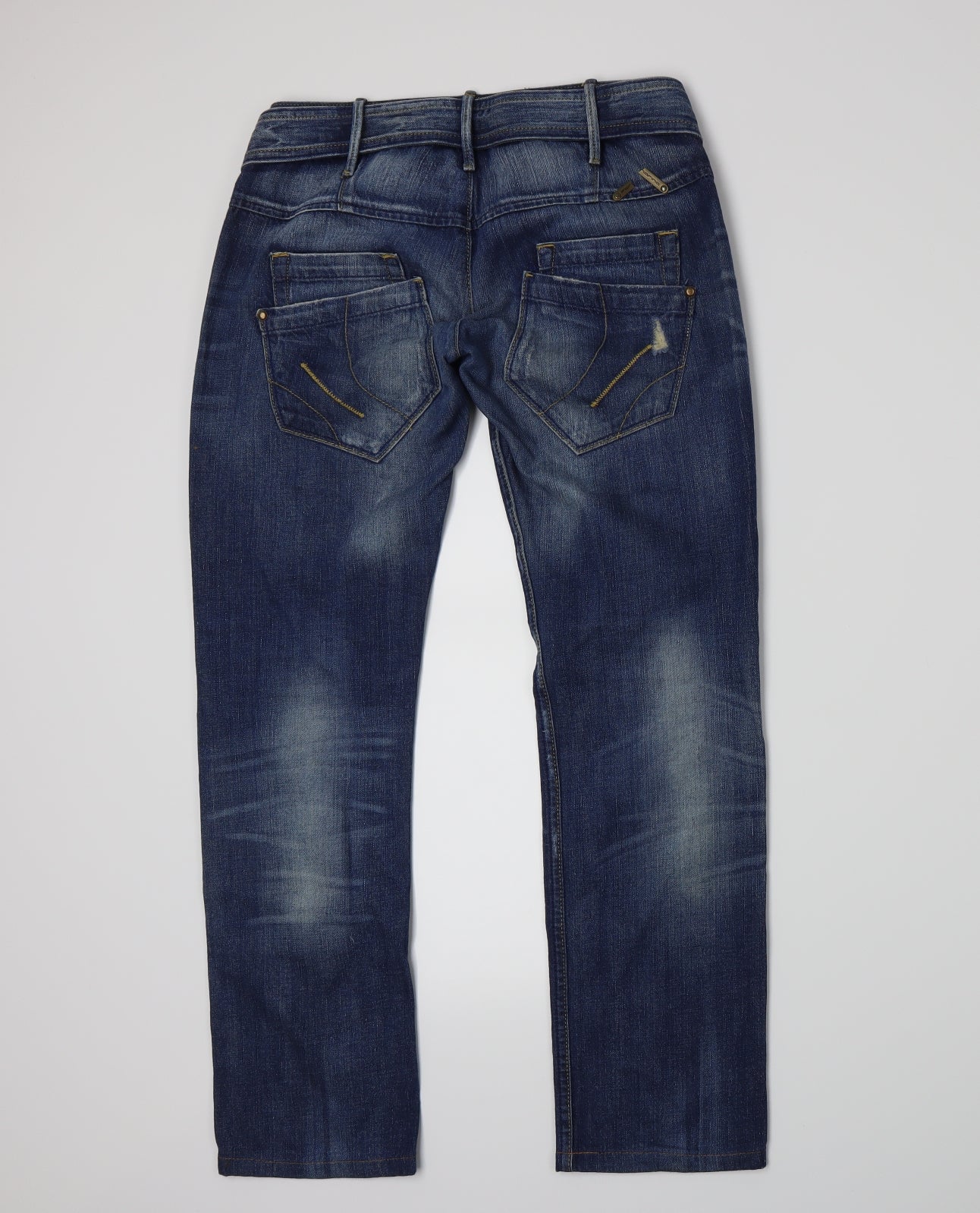 Fornarina Womens Blue  Denim Straight Jeans Size 8 L28 in