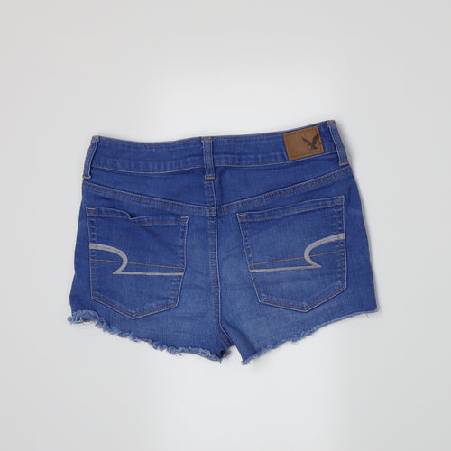 American Eagle Outfitters Womens Blue  Denim Hot Pants Shorts Size 10