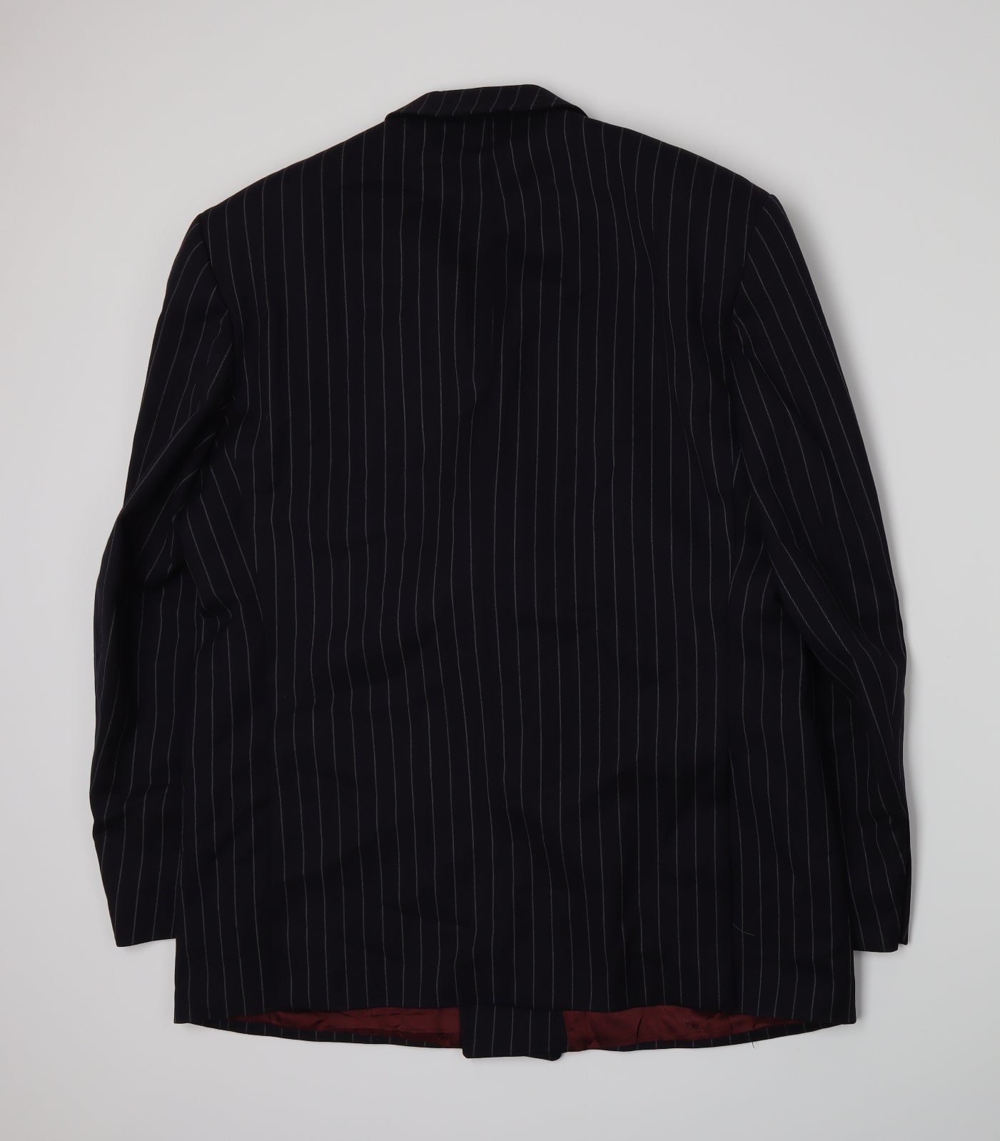 Pierre Cardin Mens Blue Striped  Jacket Suit Jacket Size XL