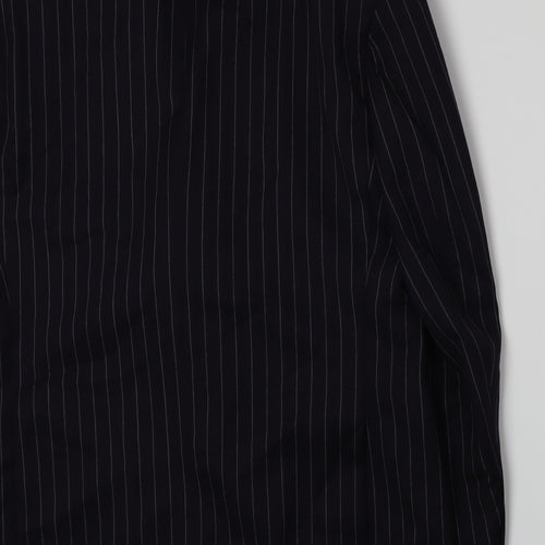 Pierre Cardin Mens Blue Striped  Jacket Suit Jacket Size XL