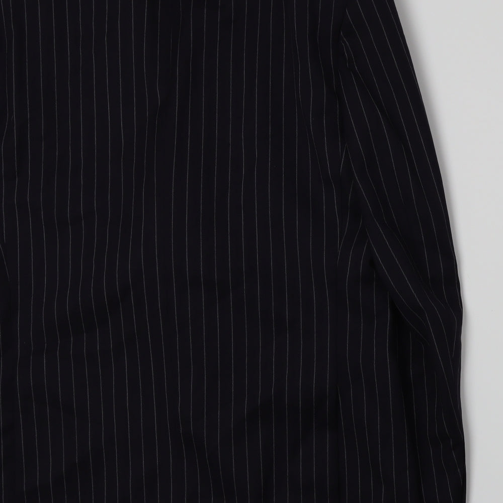 Pierre Cardin Mens Blue Striped  Jacket Suit Jacket Size XL