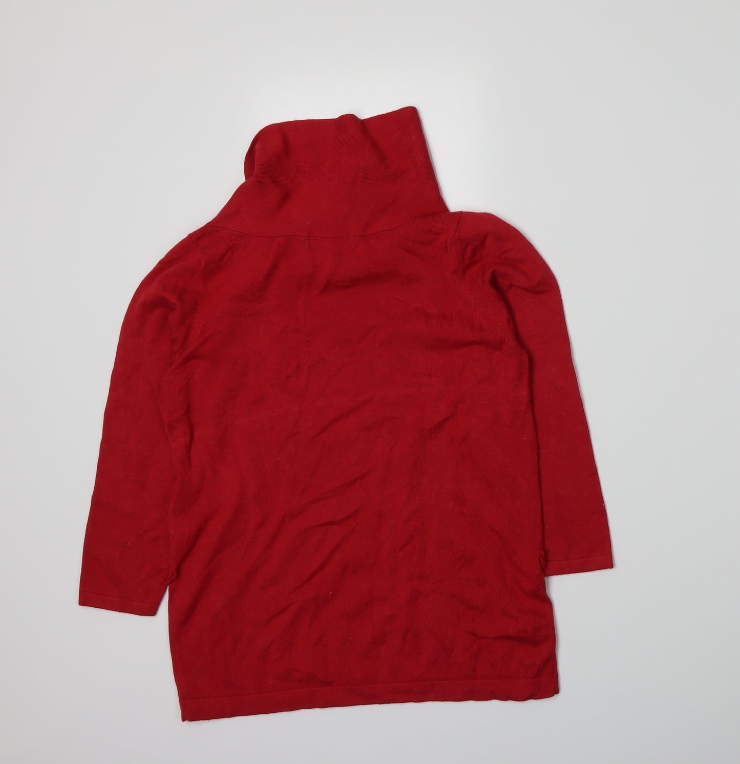 Marks and Spencer Womens Red  Knit Pullover Jumper Size 14