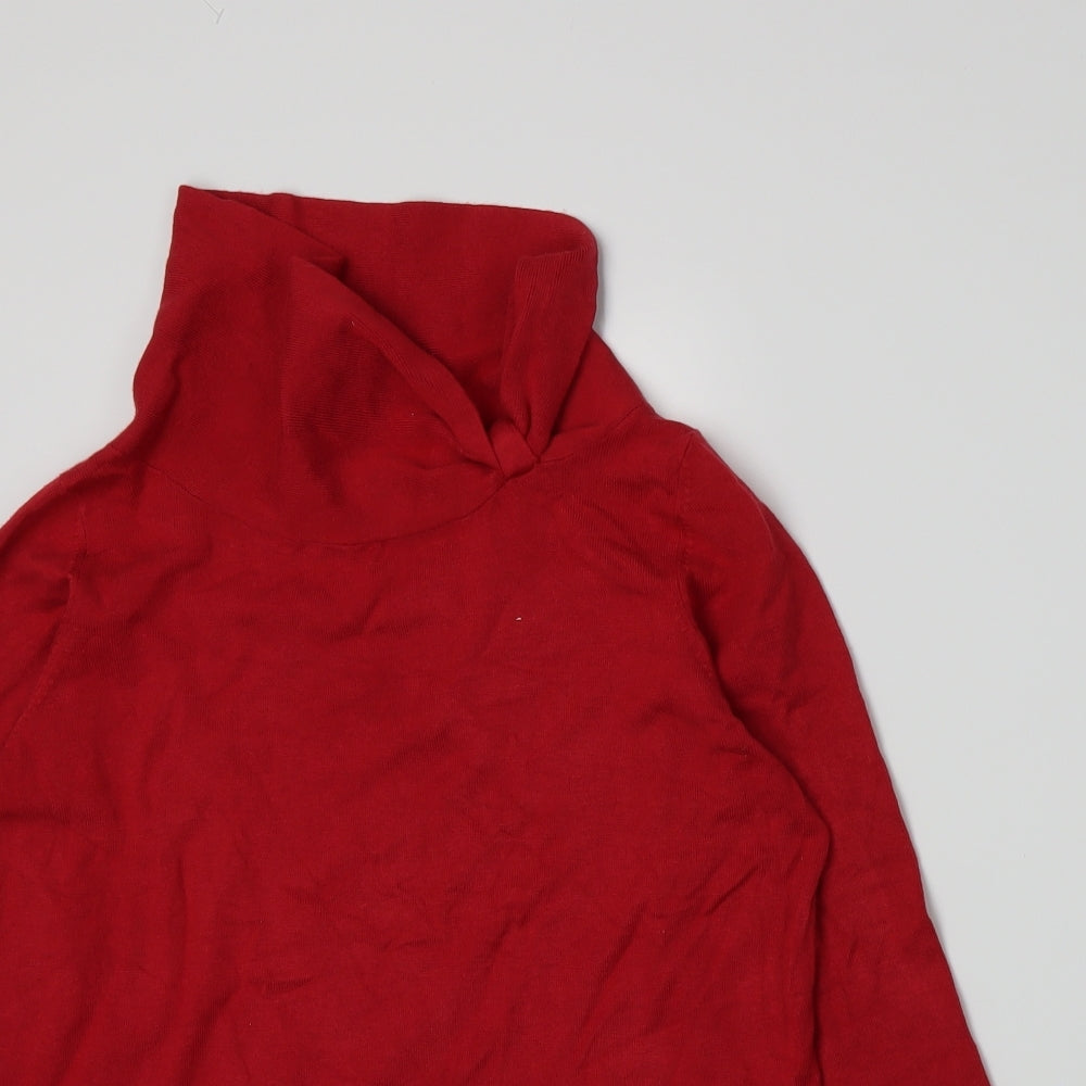 Marks and Spencer Womens Red  Knit Pullover Jumper Size 14