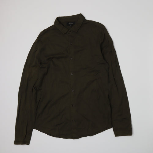 River Island Mens Green    Polo Size S