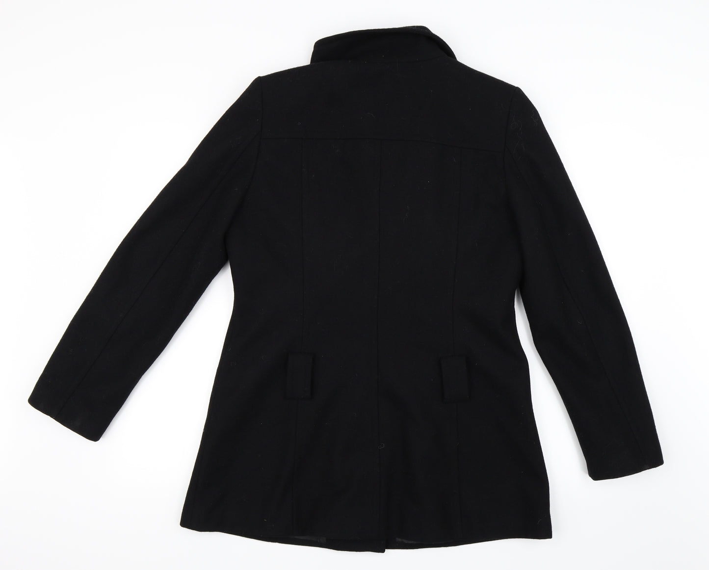Dorothy Perkins Womens Black   Pea Coat Coat Size 12