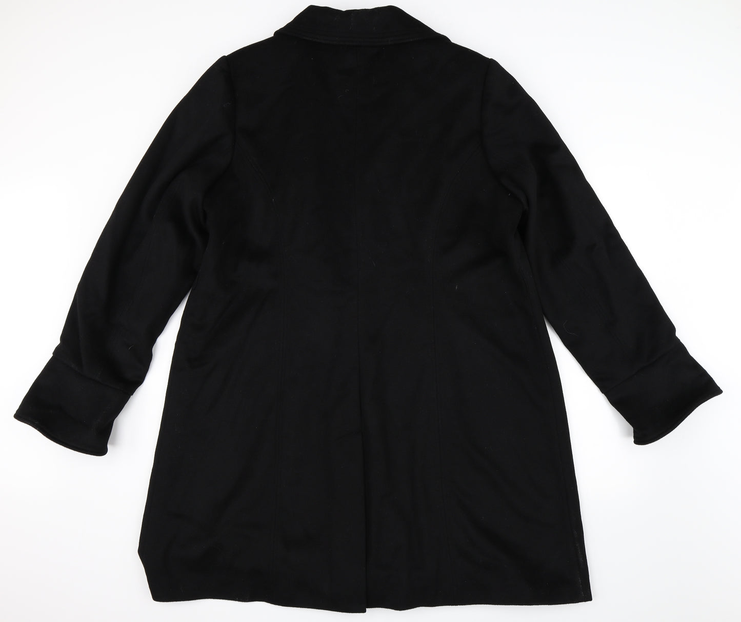 Dennis Basso Mens Black   Trench Coat Coat Size XL