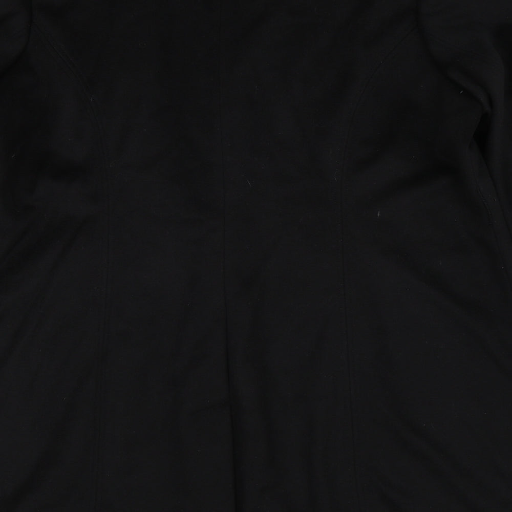 Dennis Basso Mens Black   Trench Coat Coat Size XL