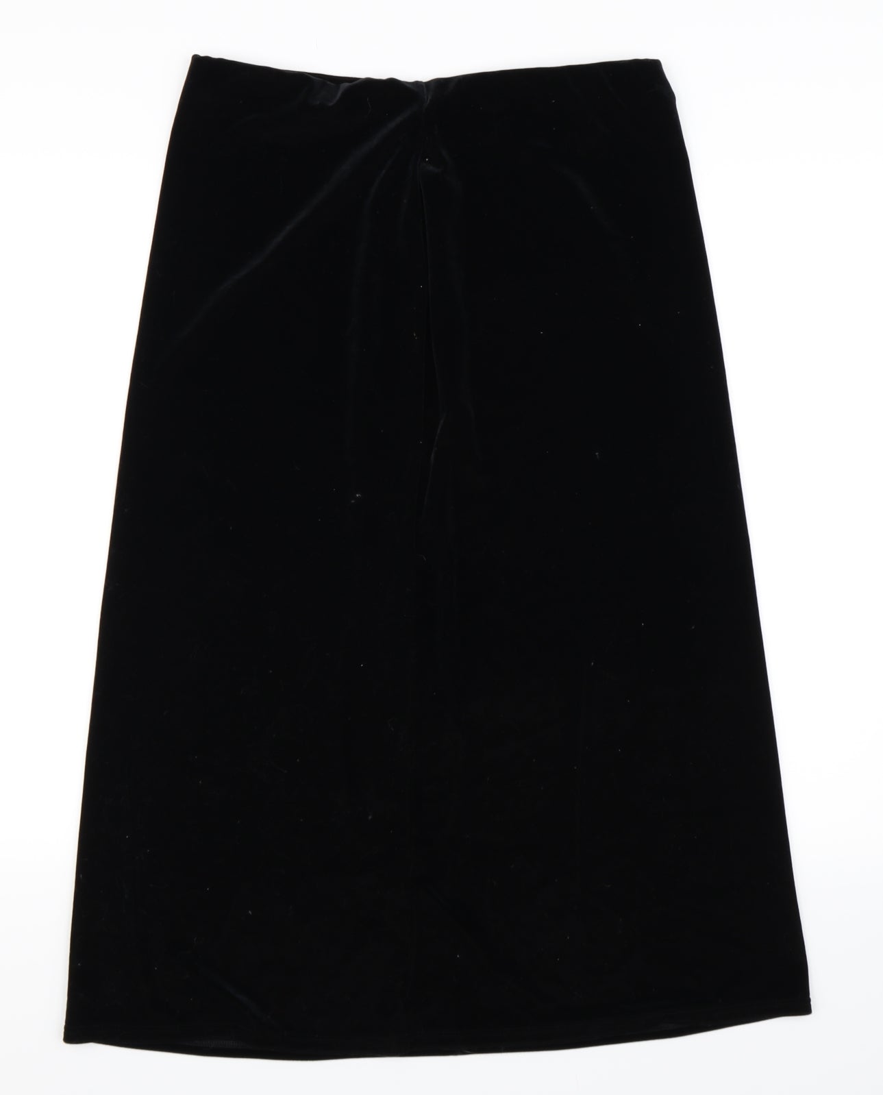 Marks and Spencer Womens Black  Velour A-Line Skirt Size 16