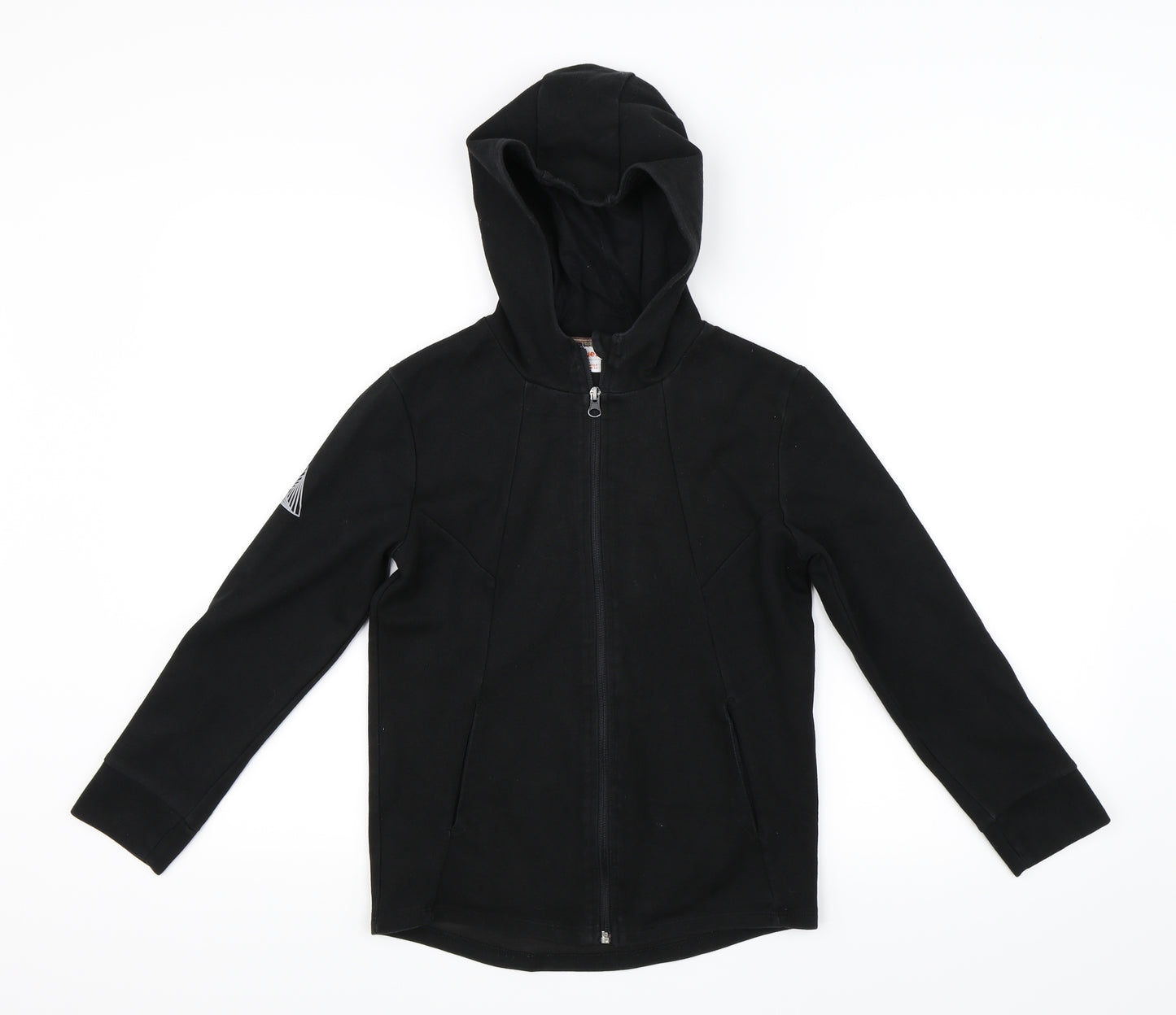 Bluezoo Boys Black   Full Zip Hoodie Size 9-10 Years