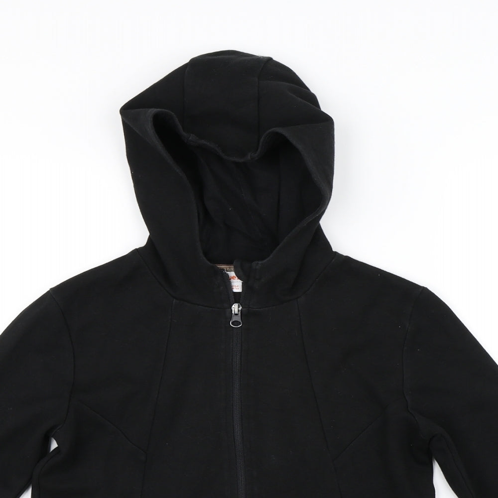 Bluezoo Boys Black   Full Zip Hoodie Size 9-10 Years