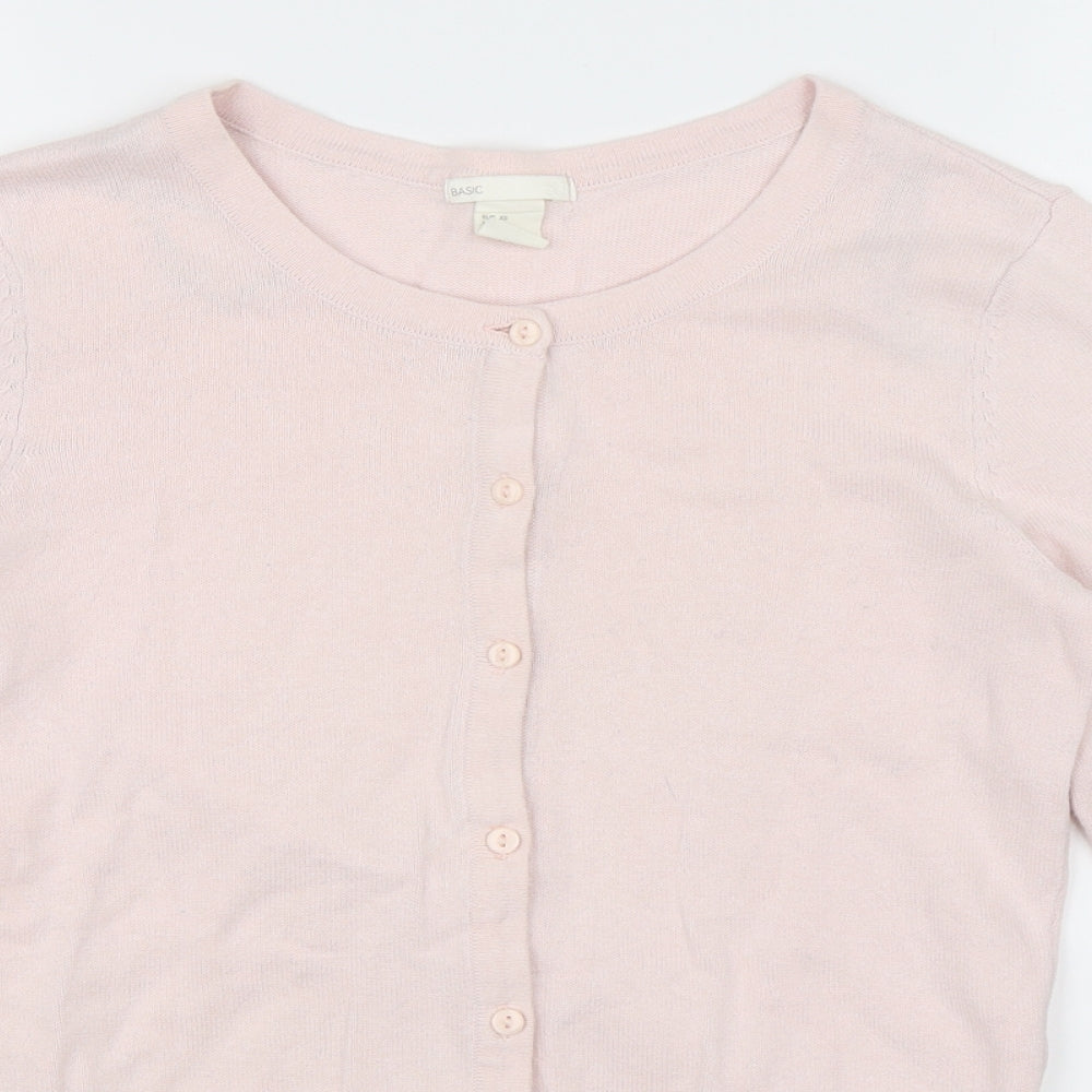 H&M Womens Pink   Cardigan Jumper Size XS