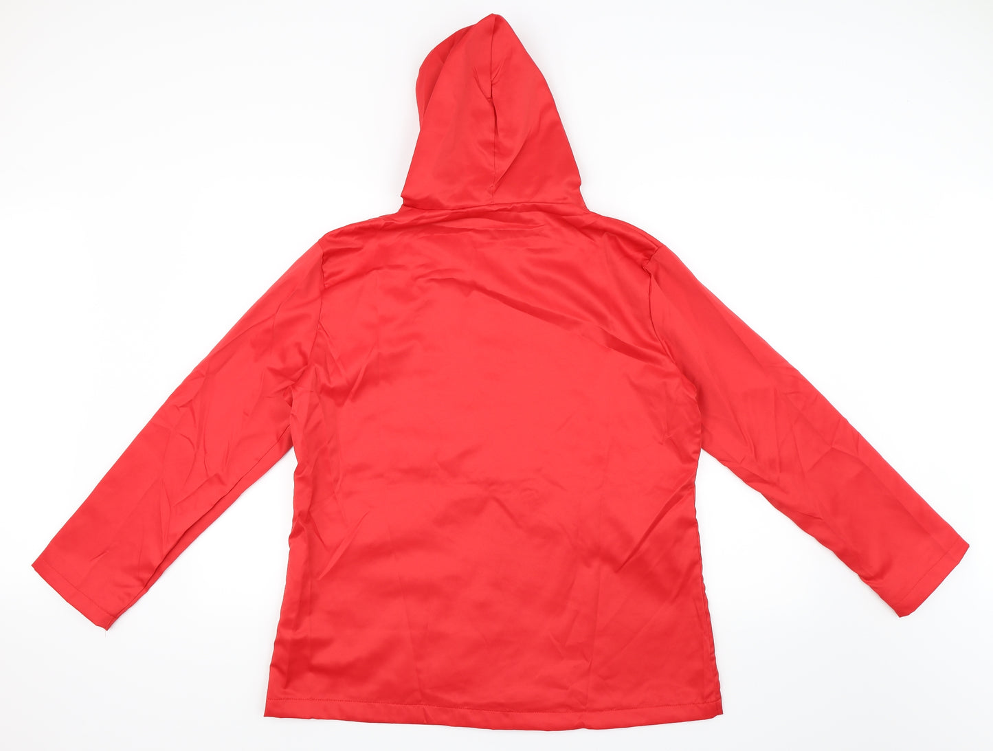 Preworn Womens Red   Rain Coat Coat Size L