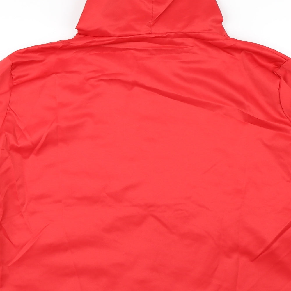 Preworn Womens Red   Rain Coat Coat Size L