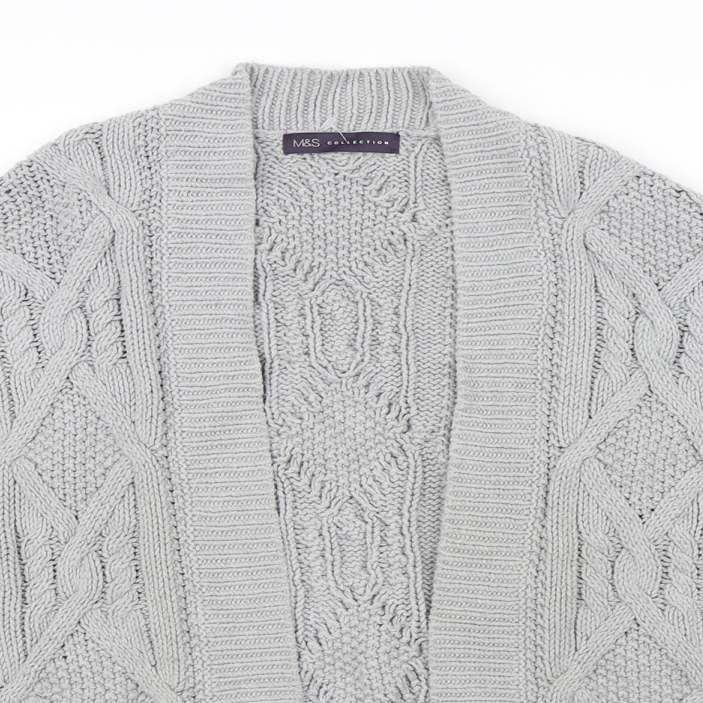 Marks and Spencer Womens Grey   Cardigan Jumper Size 10