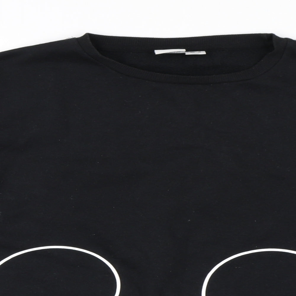 Primark Womens Black   Pullover Sweatshirt Size 12  - Disney Mickey Mouse
